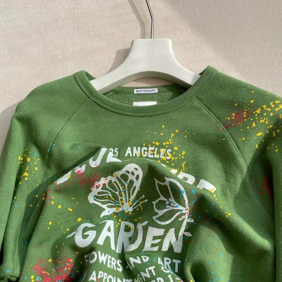 Mother Green Print Crew Neck Sweatshirt - Picture 5 of 8